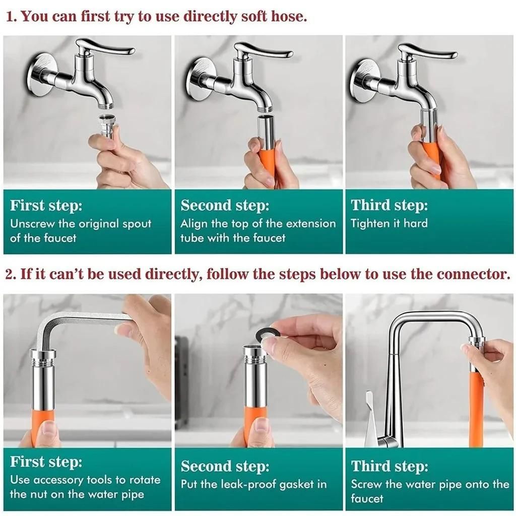 Water Tap Pipe - Faucet Extender